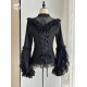 Miss Point Point Garden Bell Sleeve Blouse(Reservation/2 Colours/Full Payment Without Shipping)